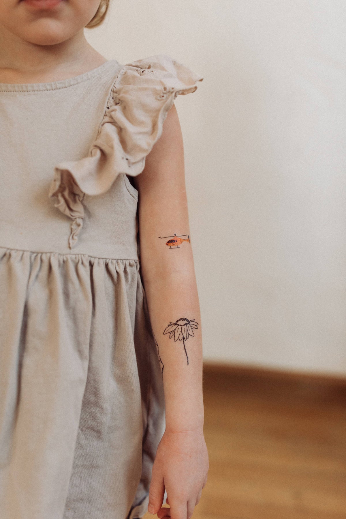 Helicopter Aviation Temporary Tattoos