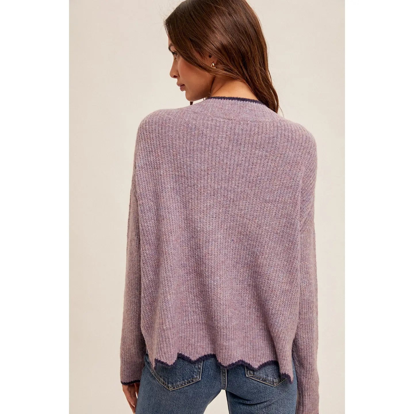 Scallop Edge Pullover