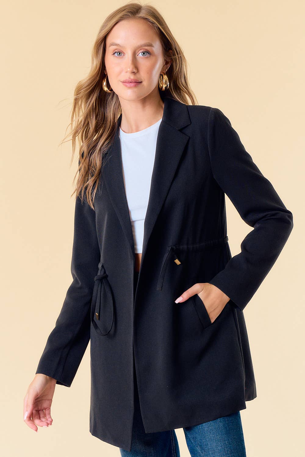 Cinched Waist Jacket - 10269J