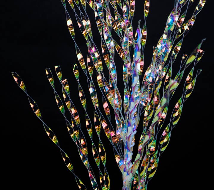 Iridescent Twisted Grass Party Pick - 18"