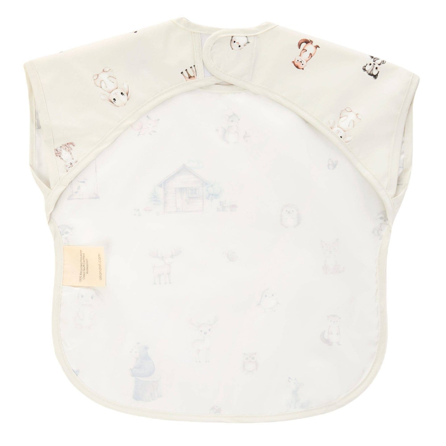Smock Bib for Baby & Toddler Short Sleeve Woodlands