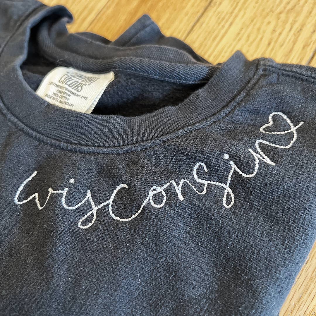 Wisconsin Embroidered Sweatshirt