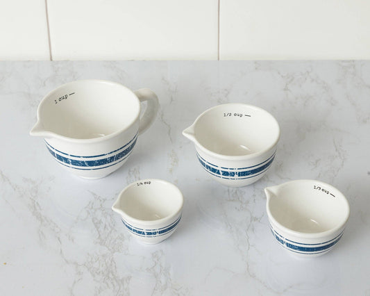 Measuring Cups - Blue Stripe