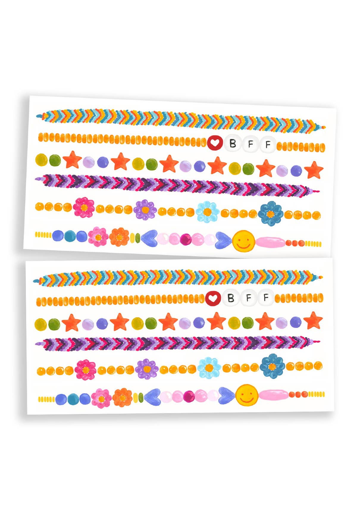 Friendship Bracelets Temporary Tattoo Pack