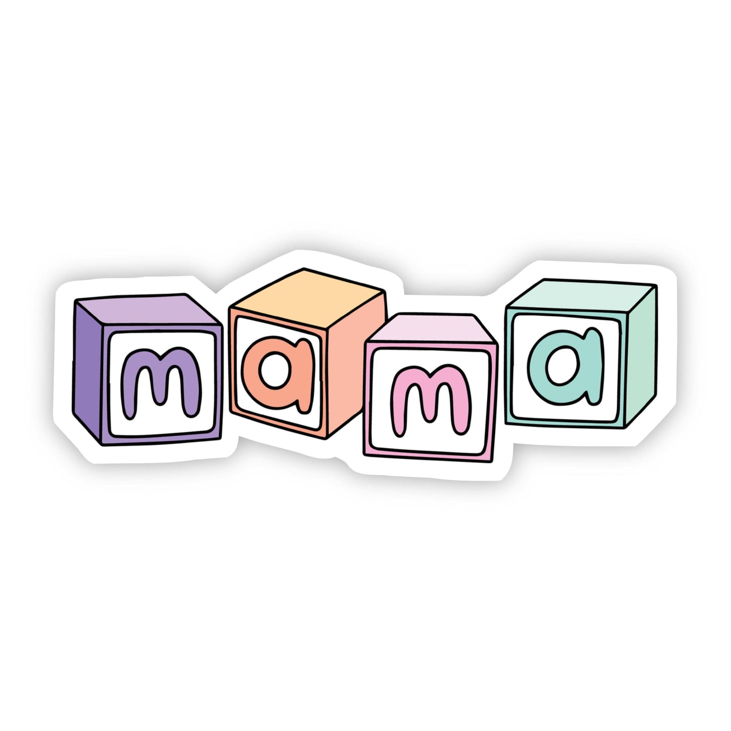 Mama Toy Blocks Sticker