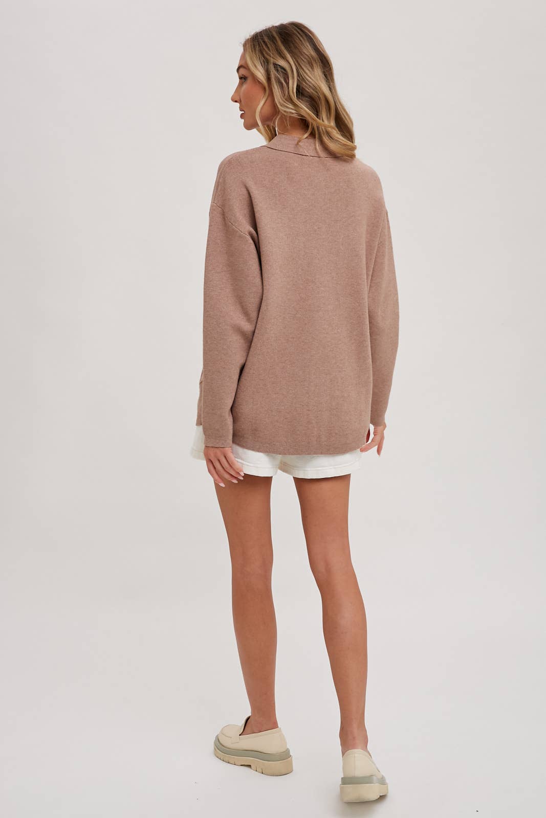 Button Up Knit Shacket