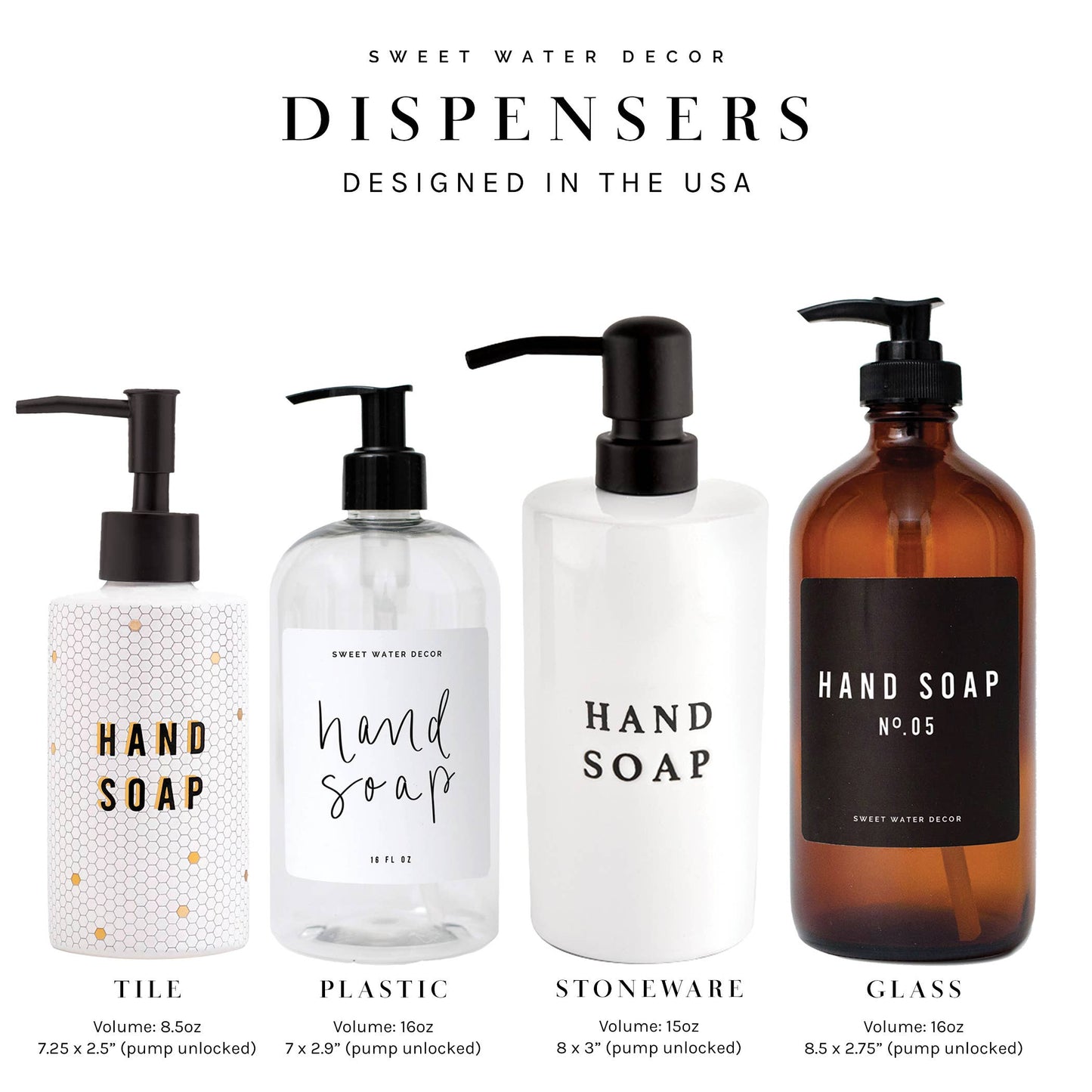 16oz Dish Soap Dispenser