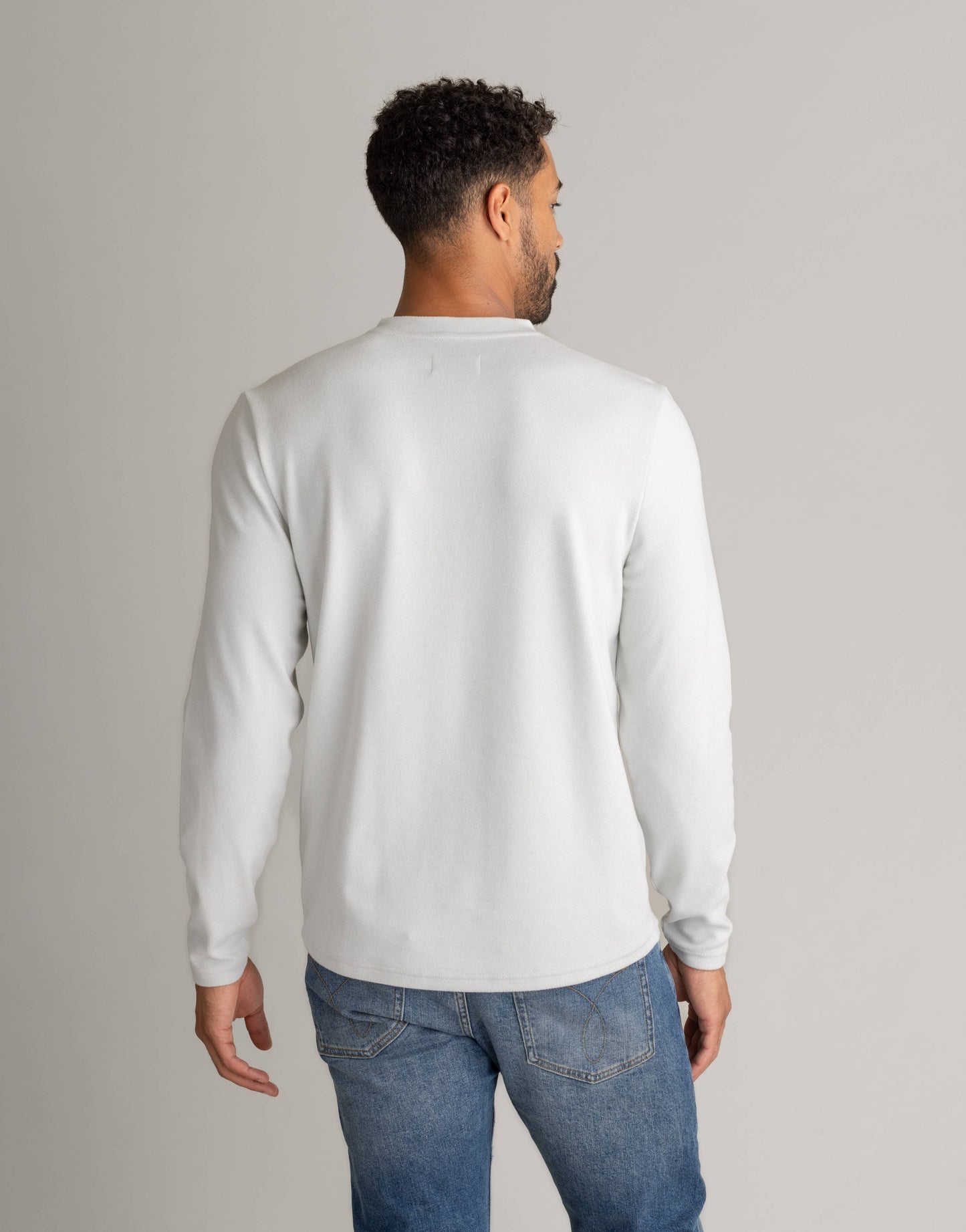 Stretch Flannel Henley