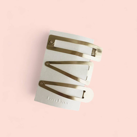 3PC Champagne Gold Clip Set