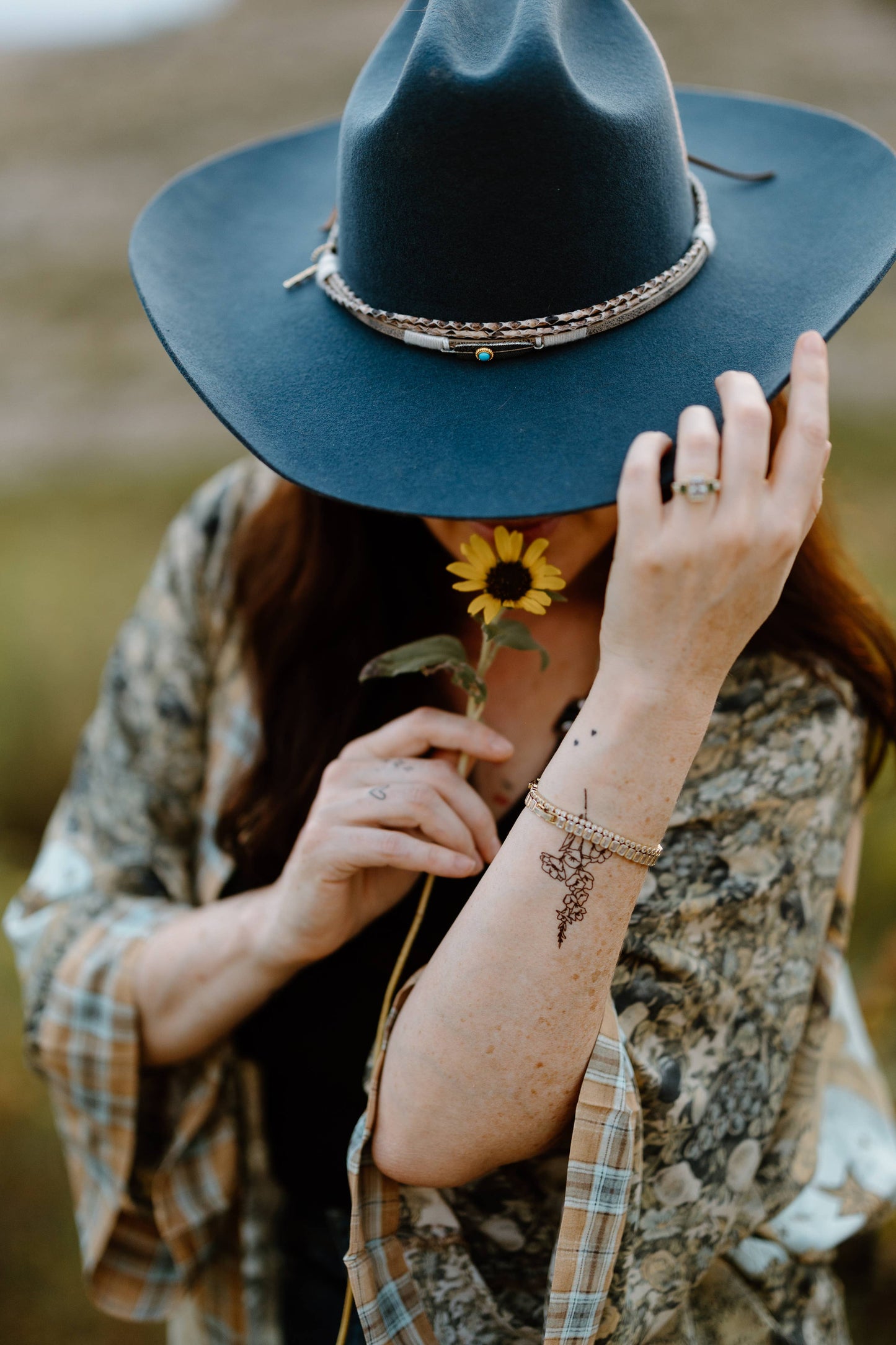 Gladiolus + Cosmos Temporary Tattoos