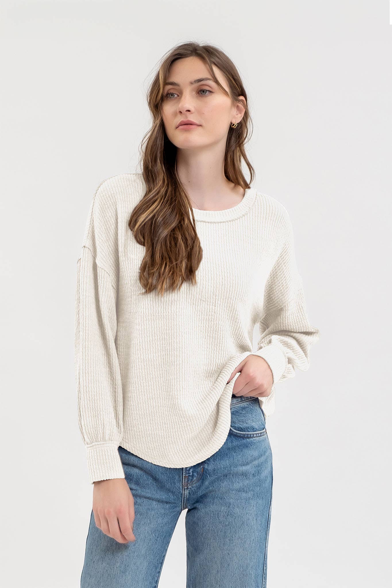 LONG SLEEVE SWEATER TOP