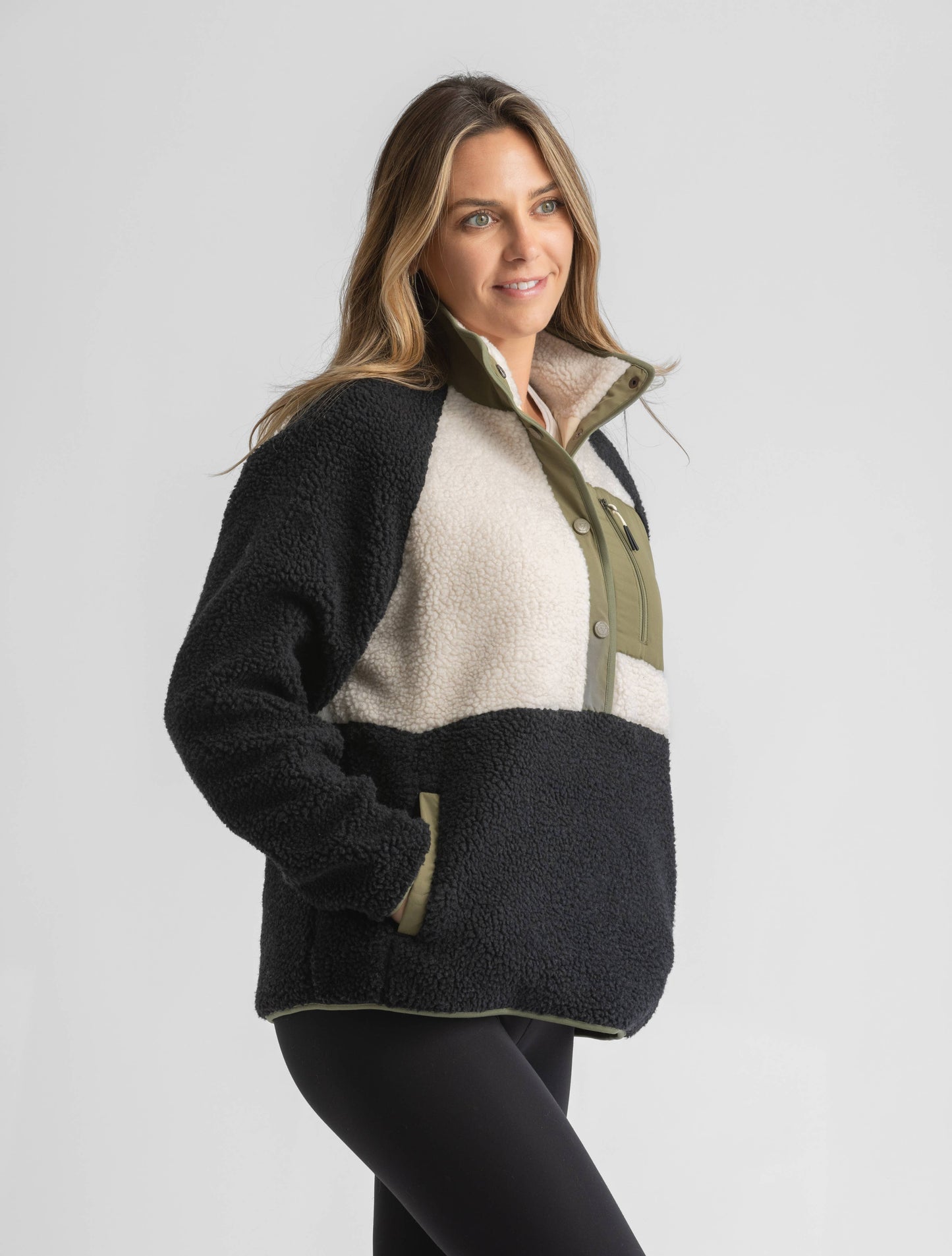 Quarter Snap Berber Pullover