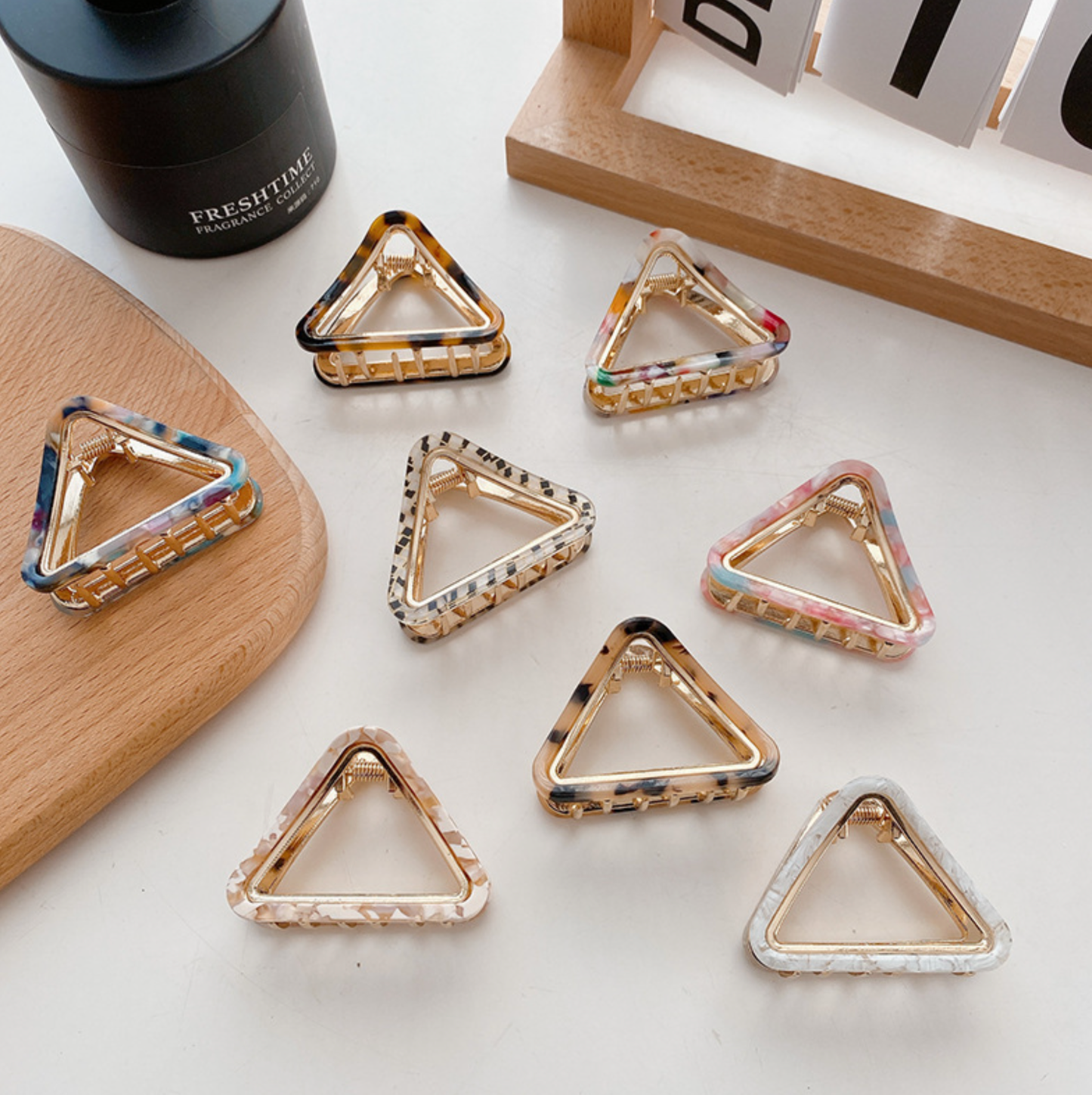 Triangle Gold Hair Clip