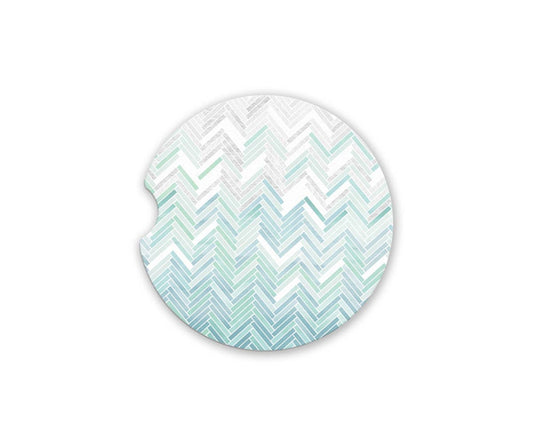 Ombre Herringbone Car Coaster