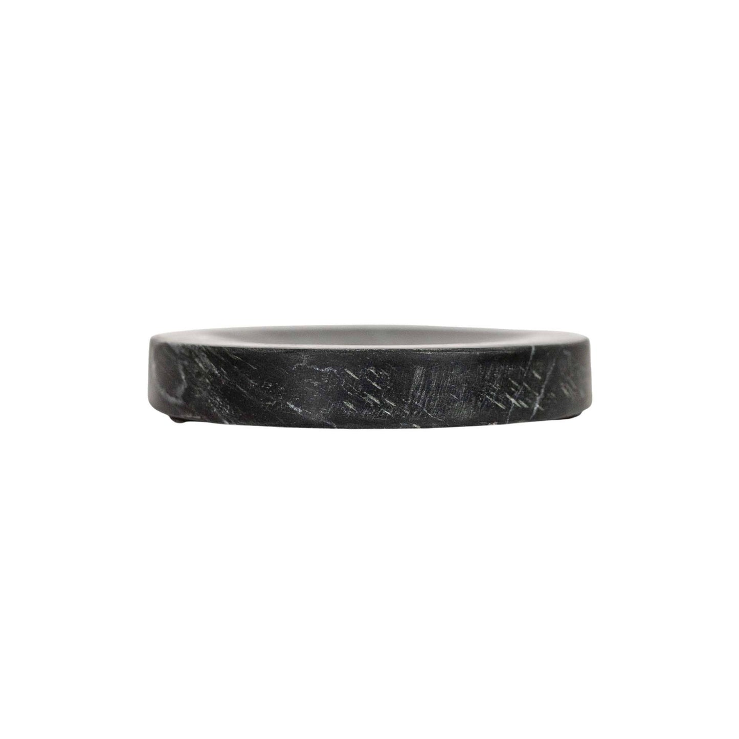 Louisa Round Spoon Rest Black Marble