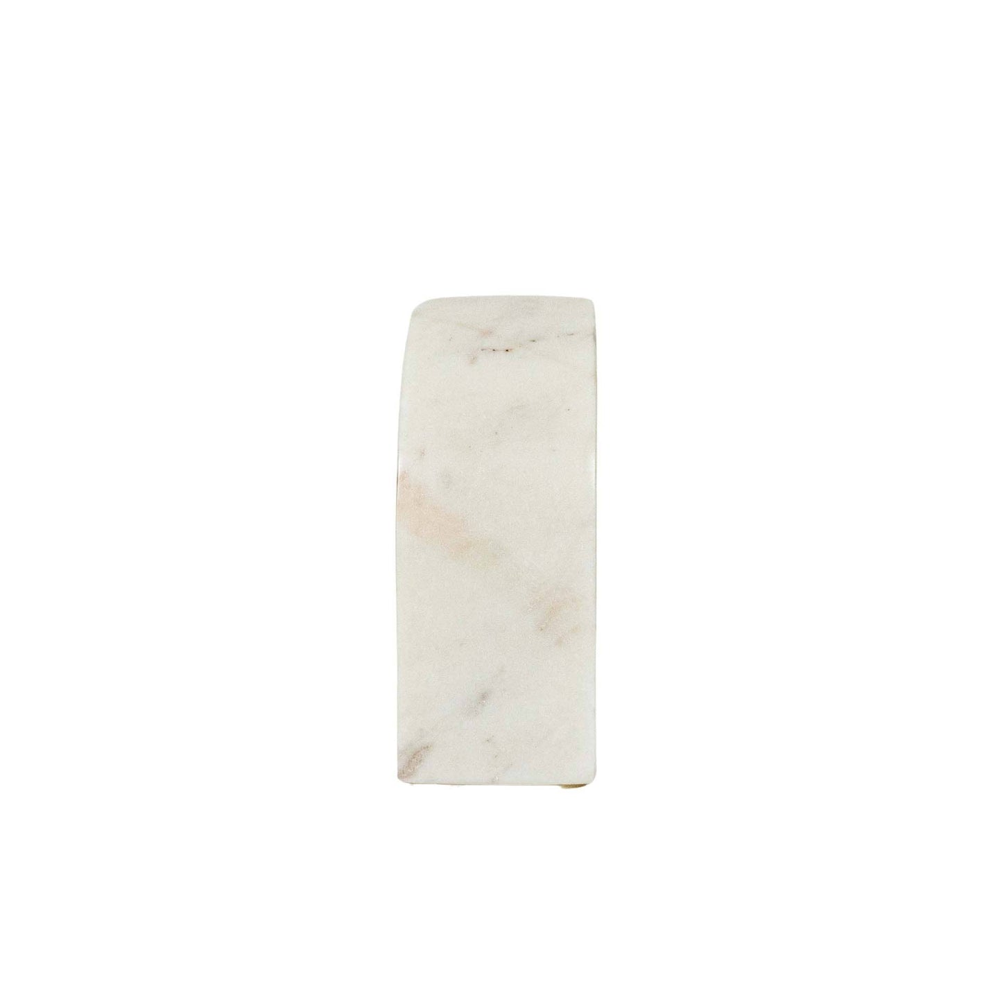 Marble Bookends White, Set Of 2