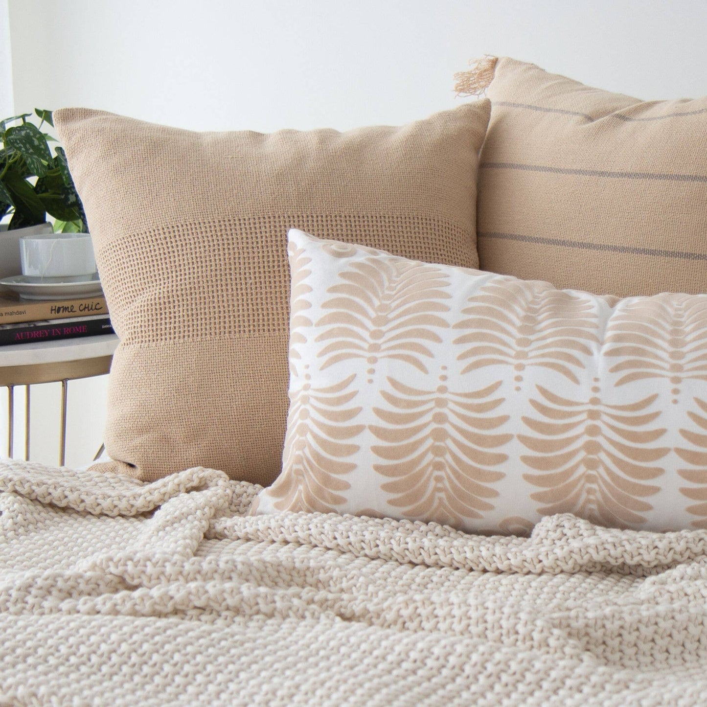 Woven Textured Pillow Cover