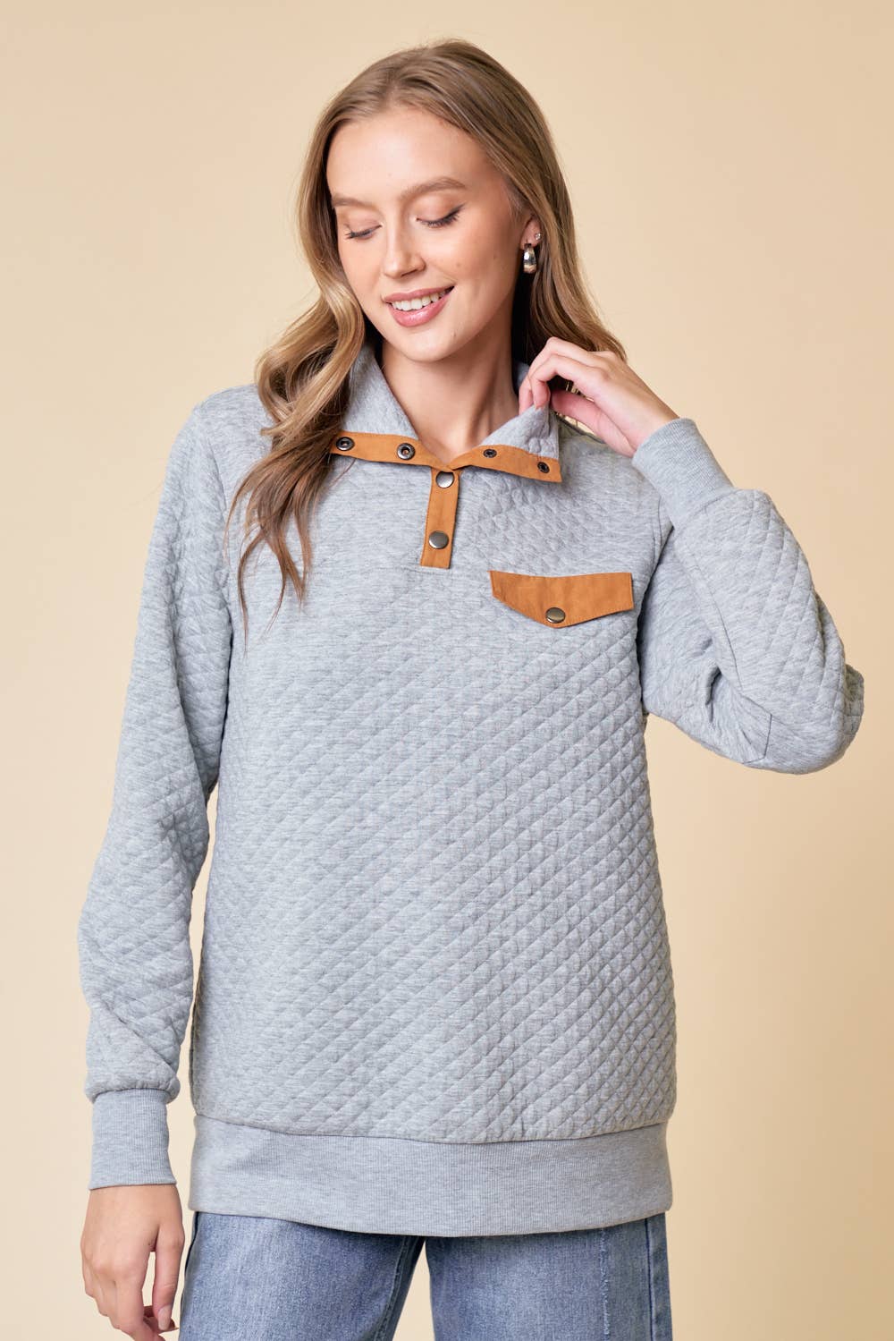 Diamond Cotton Pull Over - 13497T