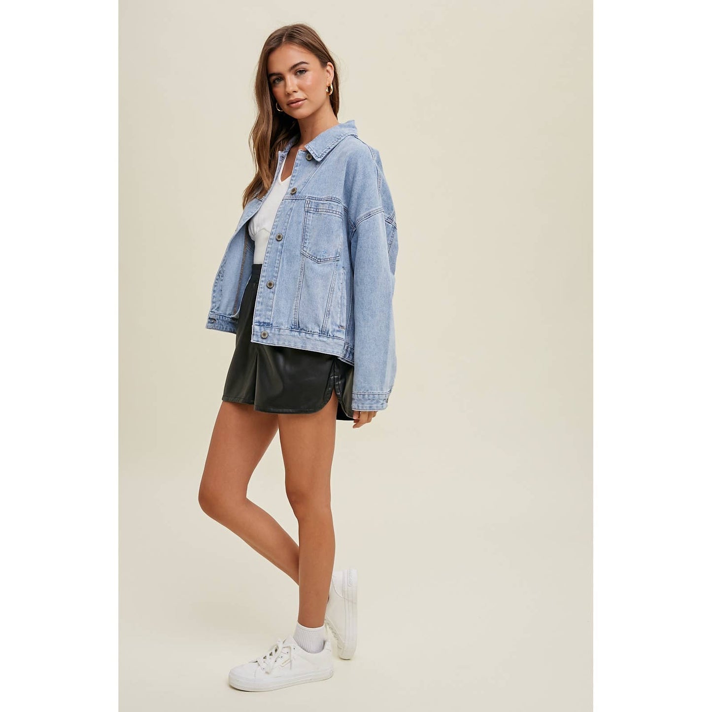 WASHED DENIM JACKET / WL23-8341