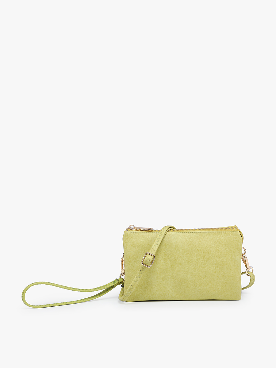 Riley Monogrammable 3 Compartment Crossbody/Wristlet