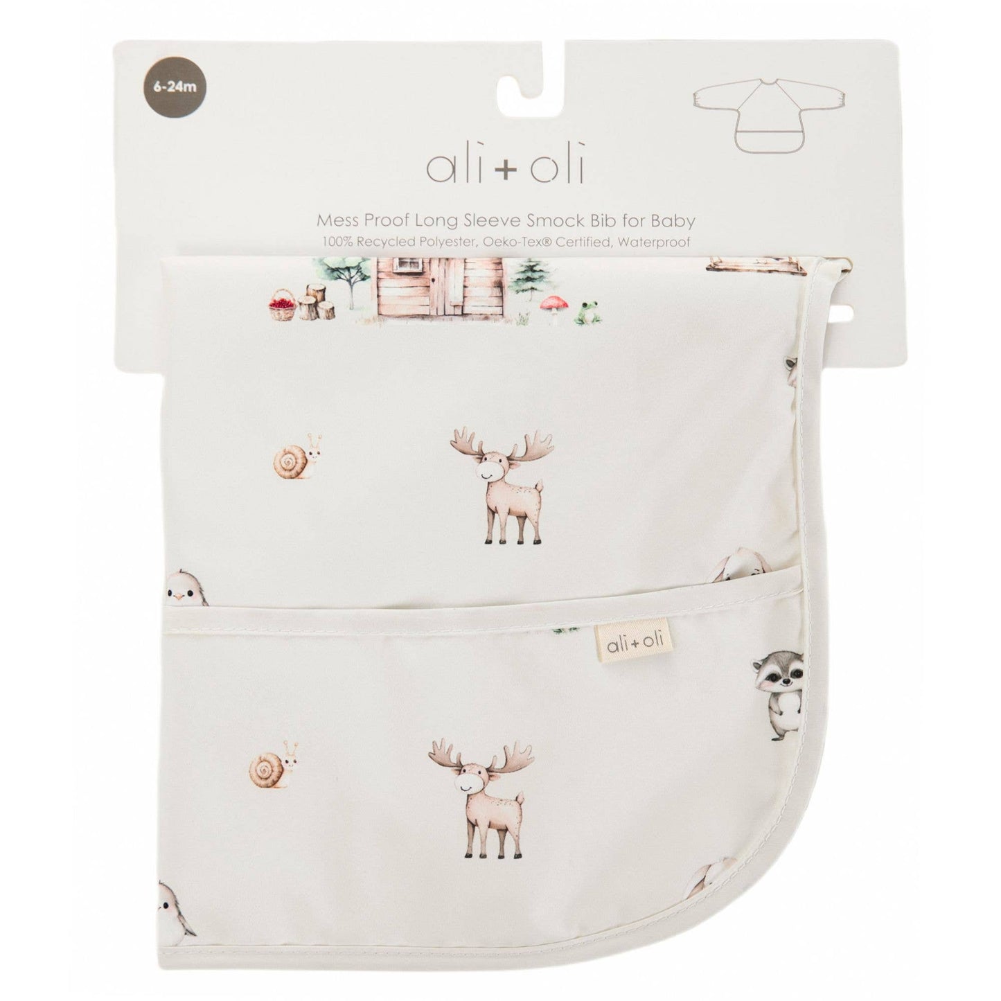 Smock Bib Long Sleeve (Woodlands)