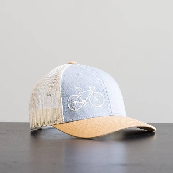 Road Bike Trucker Hat - Birch