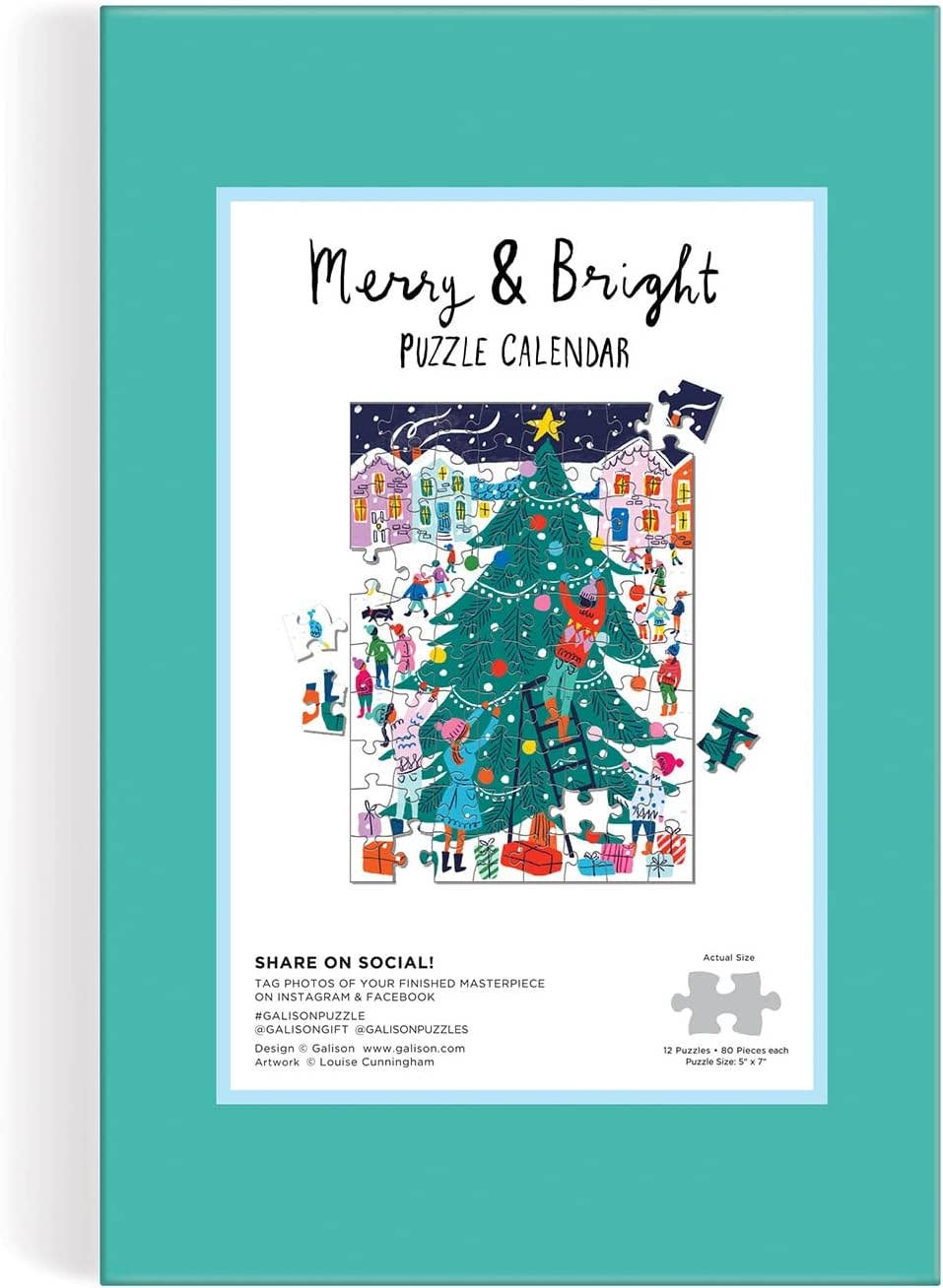 Merry and Bright 12 Days of Christmas Advent Puzzle