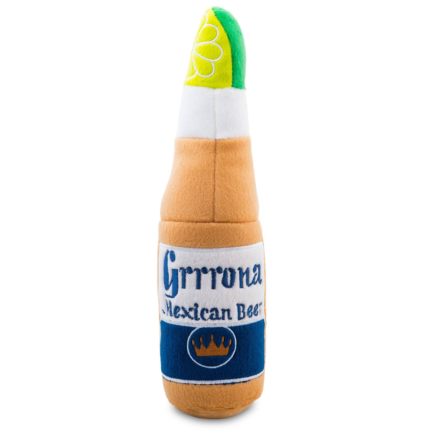 Grrrona Beer Bottle Toy Squeaker Dog Toy