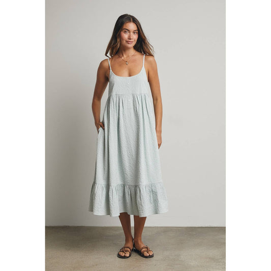 Gingham Midi Dress
