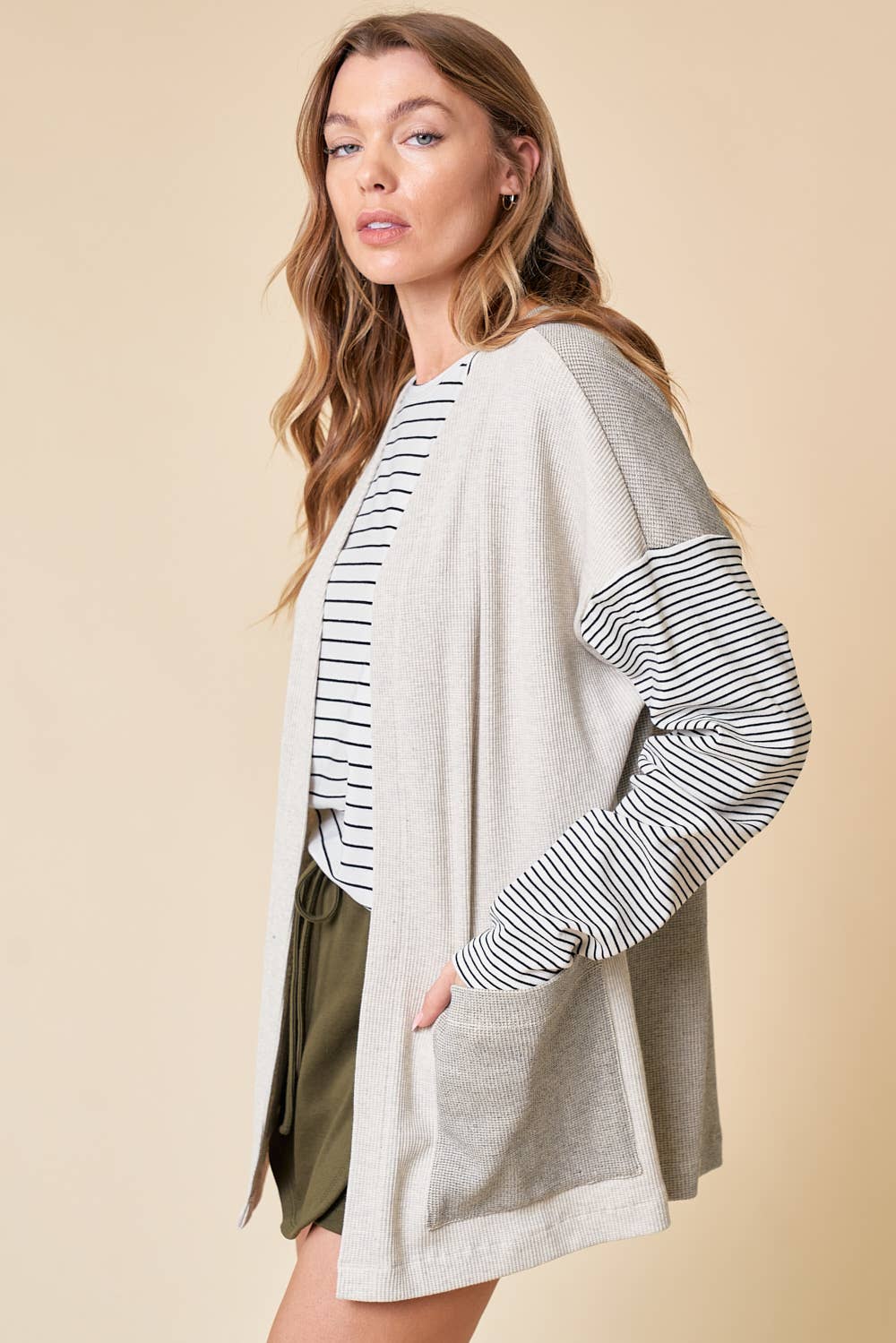 Two Pattern Cardigan - 42663T