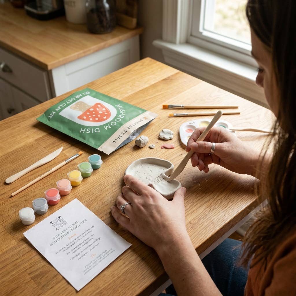 DIY Clay Kit- Mushroom Dish