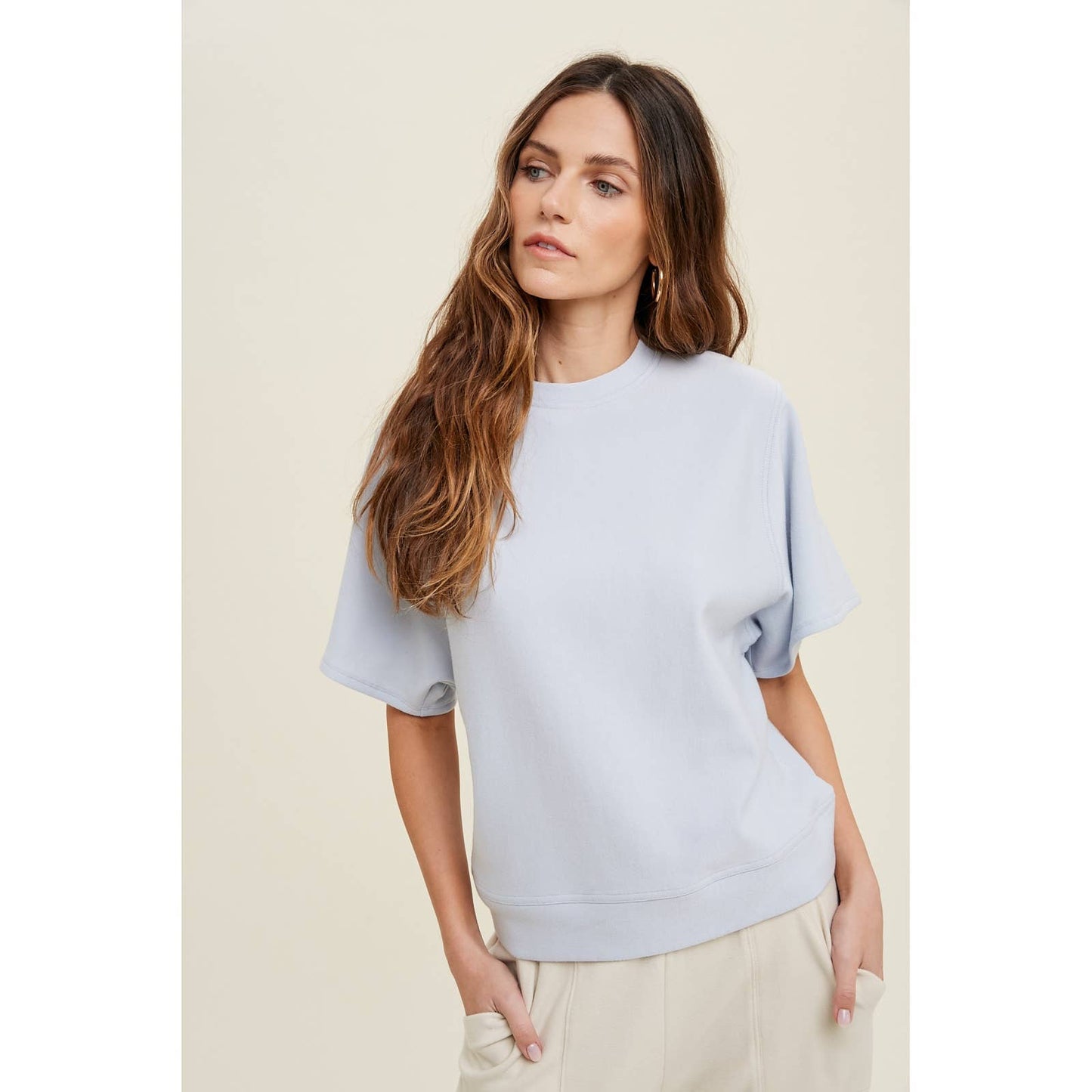 LIGHTWEIGHT FRENCH TERRY TOP / WL23-7552