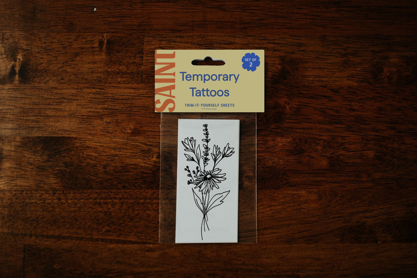 Meadow Flora Temporary Tattoos