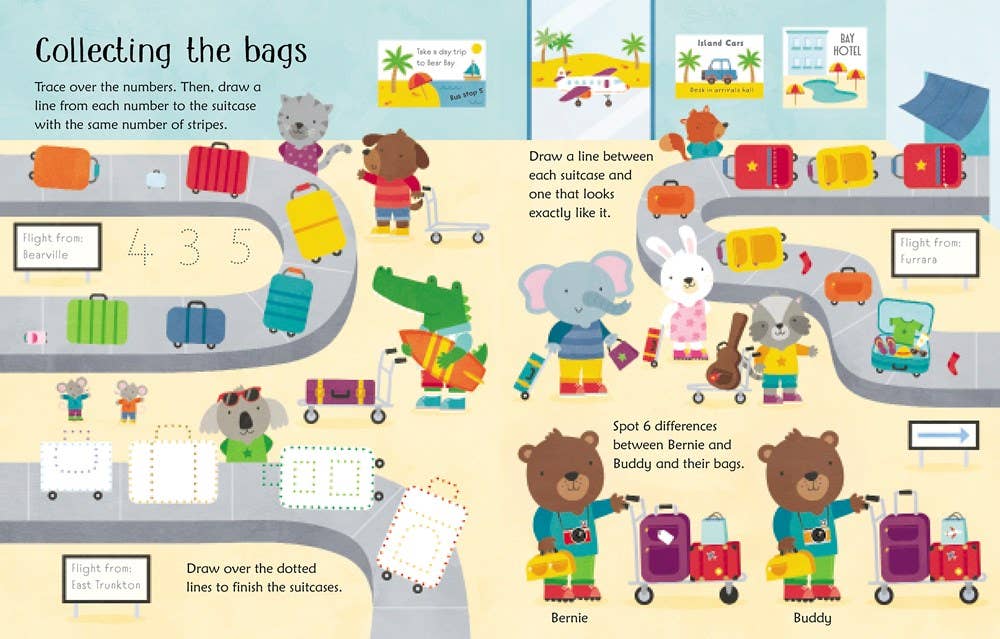 Wipe-Clean Airport Activities