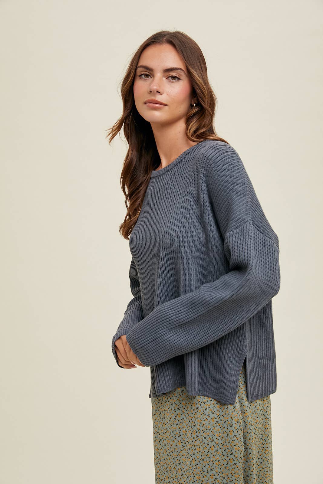 RIBBED SWEATER