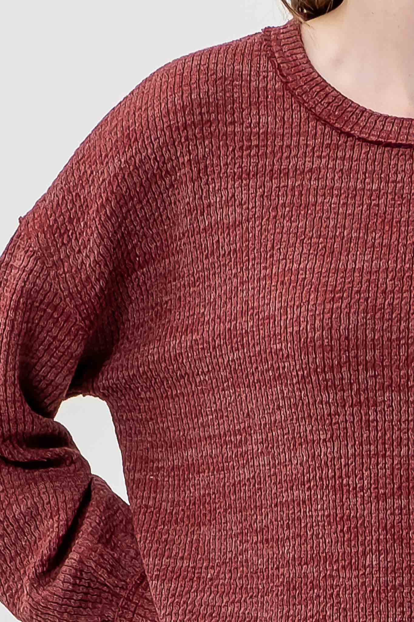 LONG SLEEVE SWEATER TOP