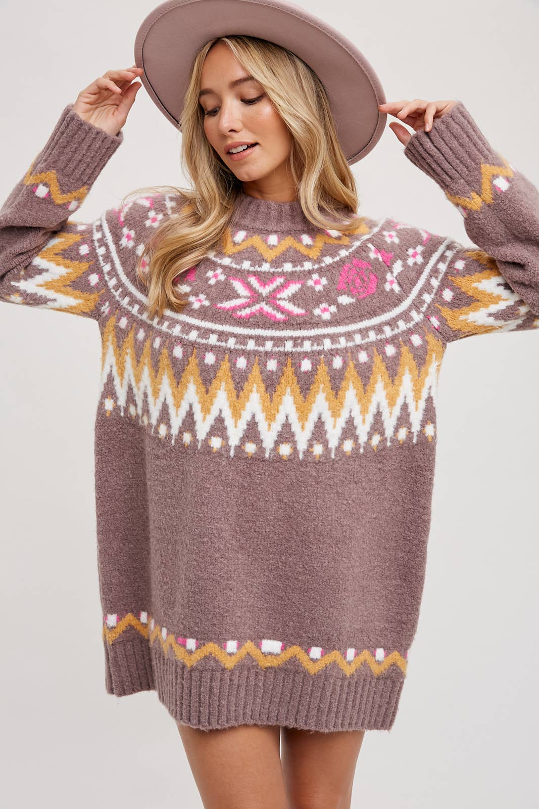 Fair Isle Sweater Dress