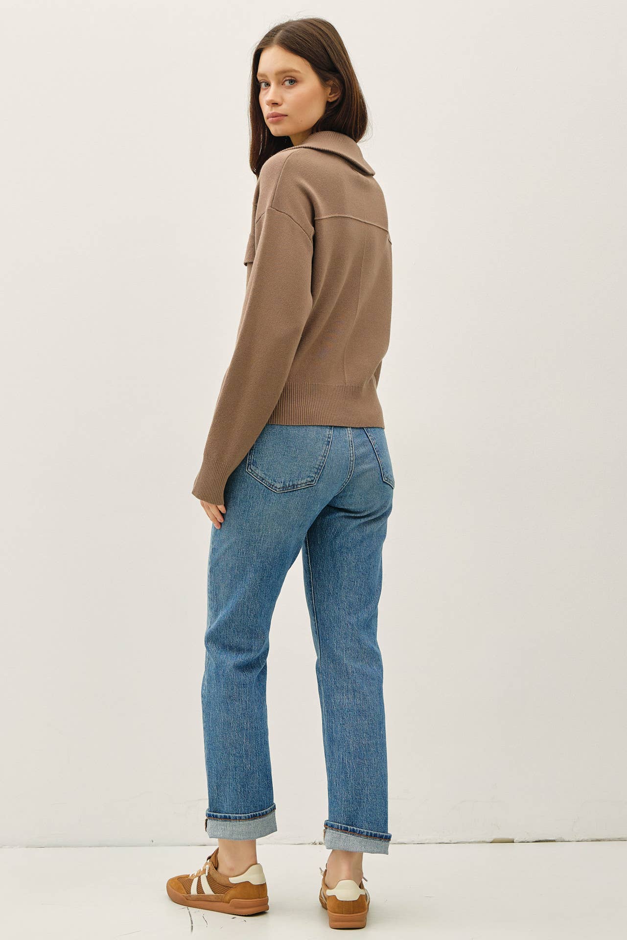 Zip Up Sweater Jacket