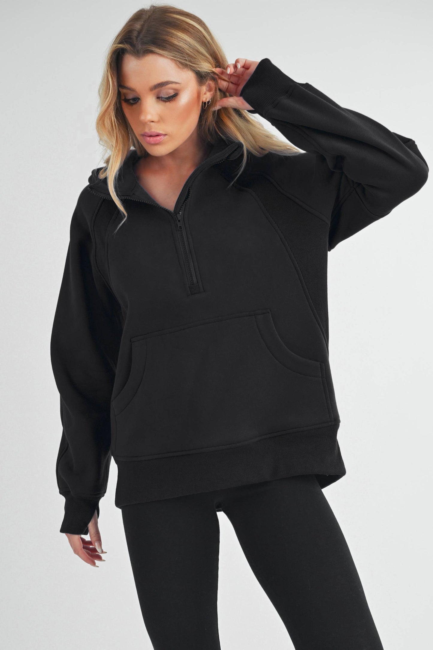 990DK Long Drea Half-Zip Hoodie