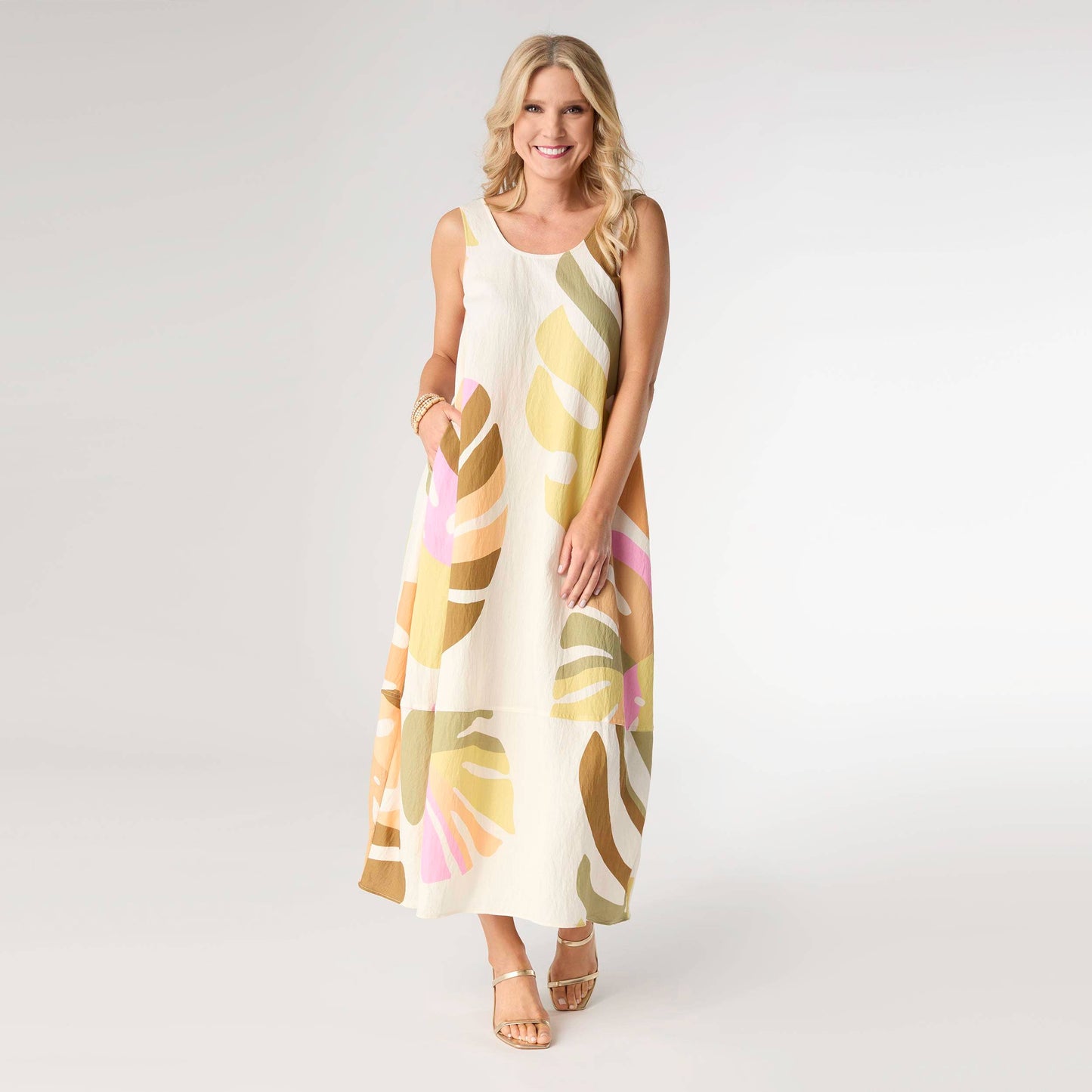 Relaxed Tank Dress with Side Pockets