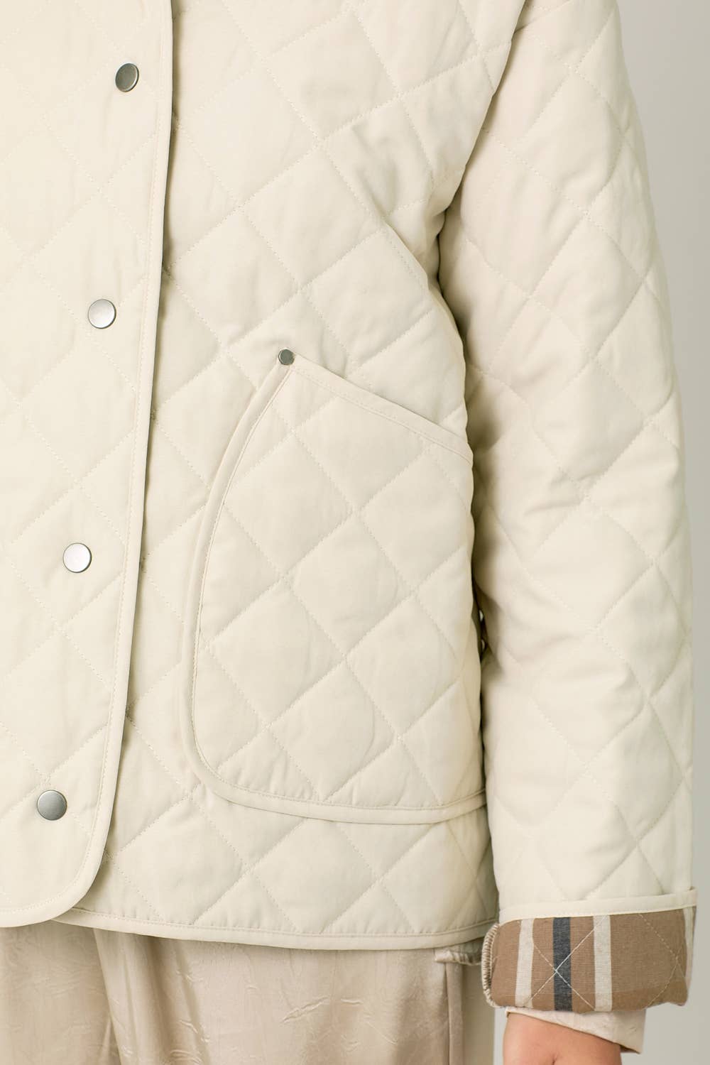 60188 Contrast Quilted Jacket