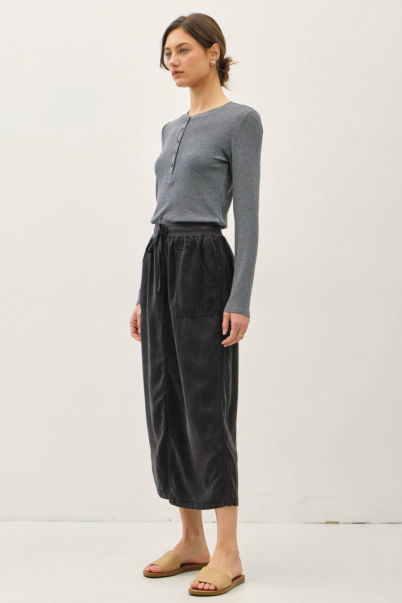 Tencel Midi Skirt