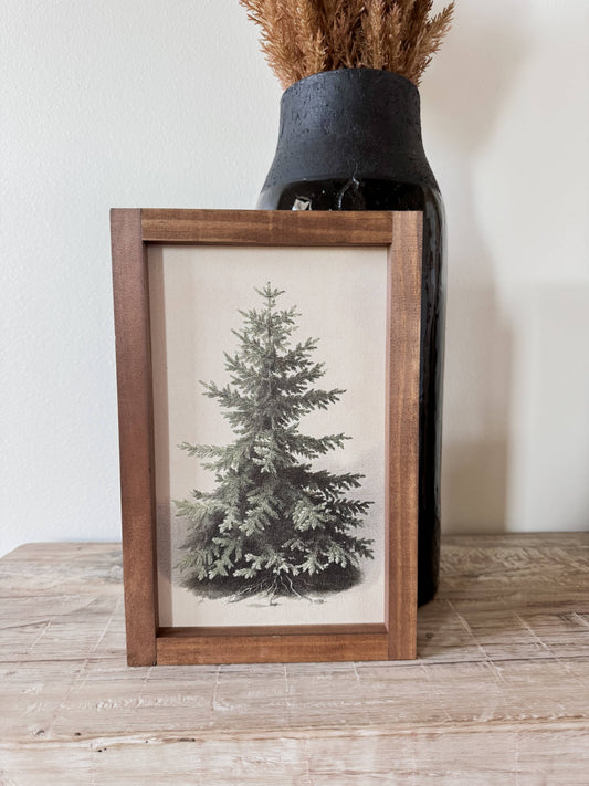 Evergreen Vintage Print | Christmas 2024 Decor
