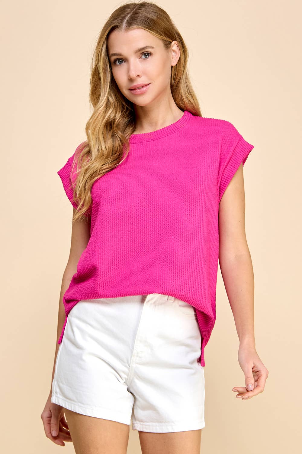 Sleeveless Rib Top