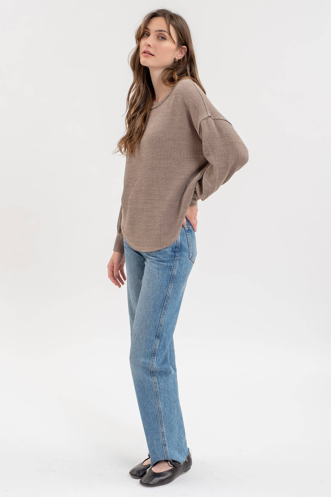 LONG SLEEVE SWEATER TOP