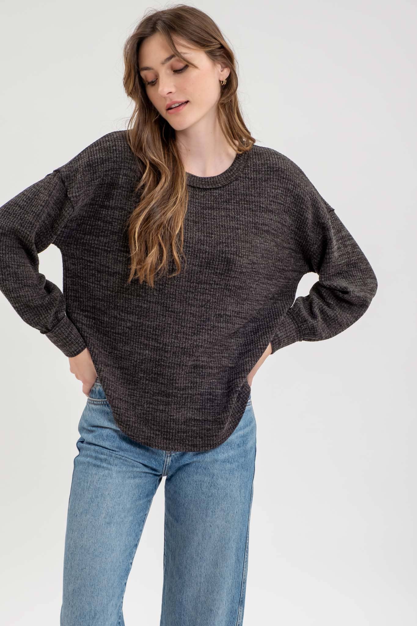 LONG SLEEVE SWEATER TOP