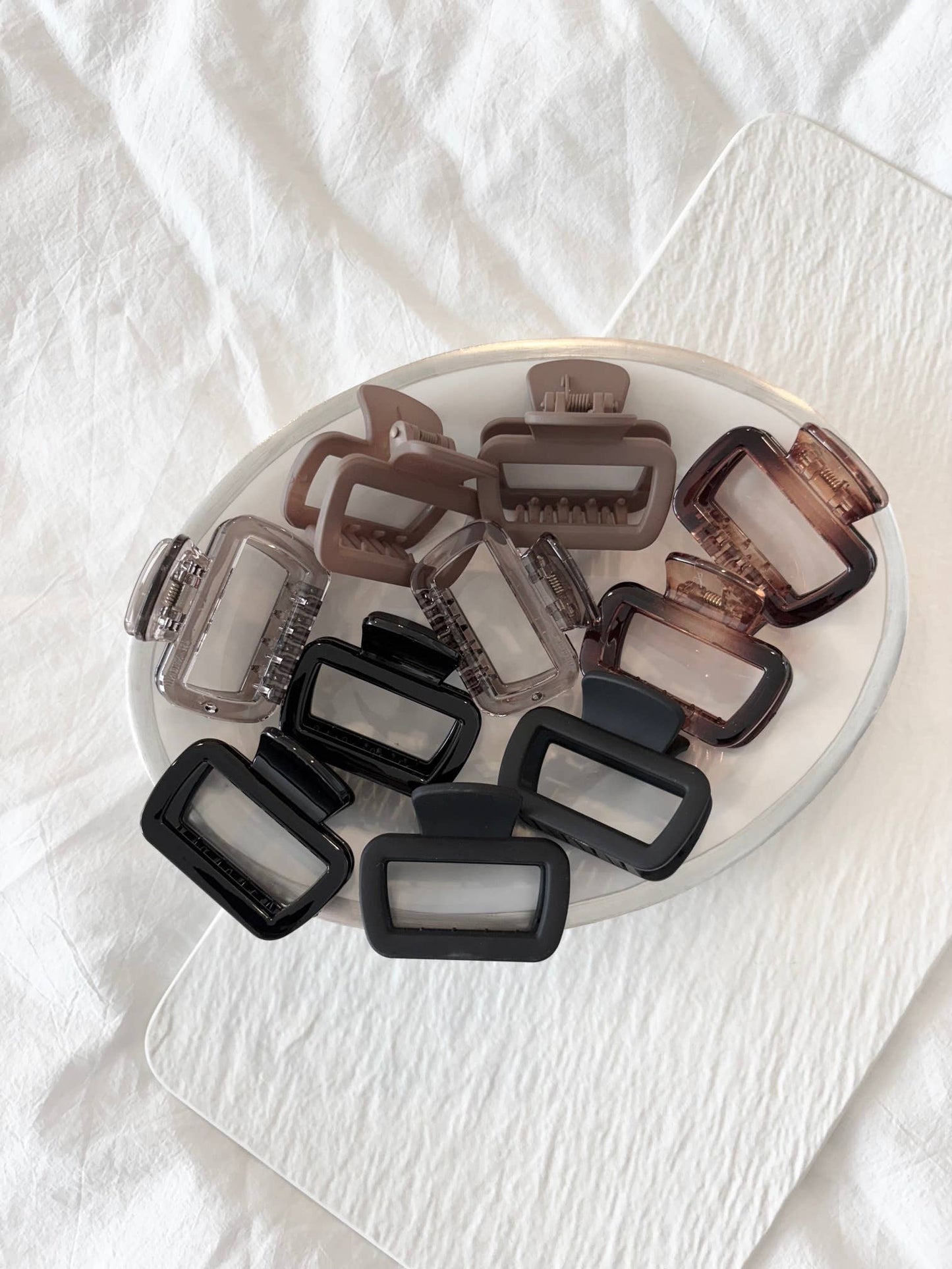 Matte Rectangular Hair Claw