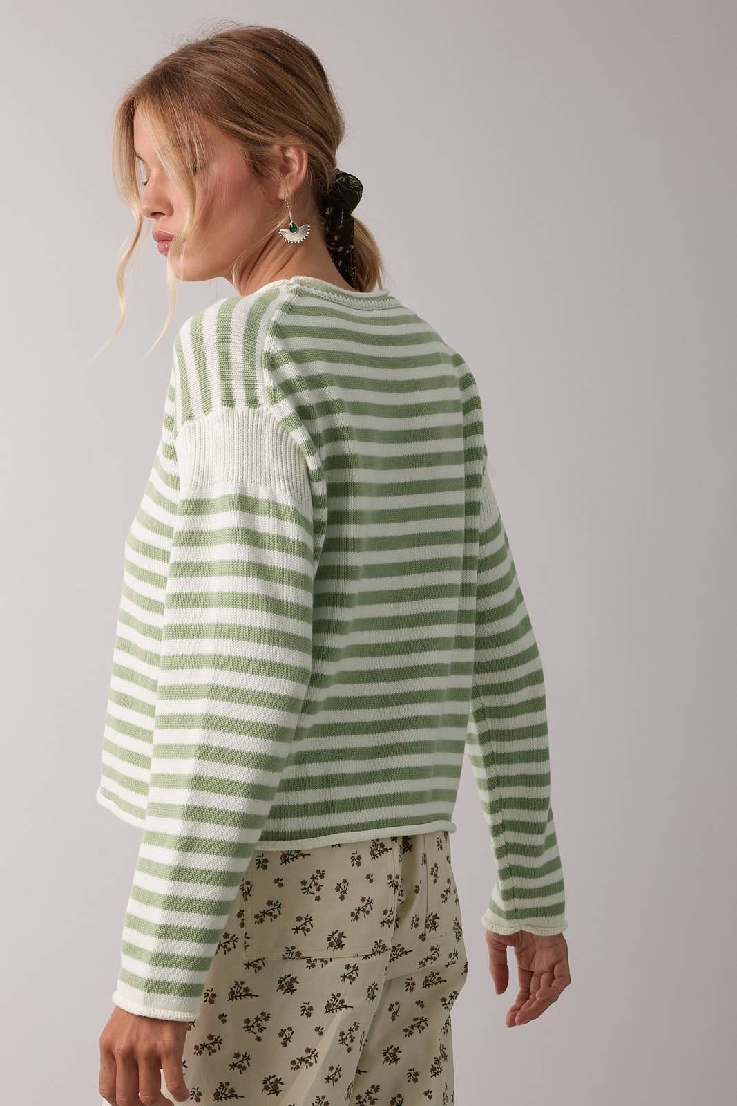 Striped Knit Sweater