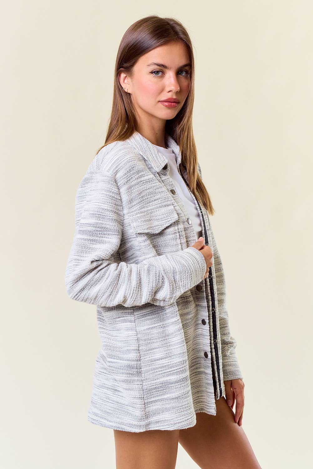 JACQUARD KNIT JACKET