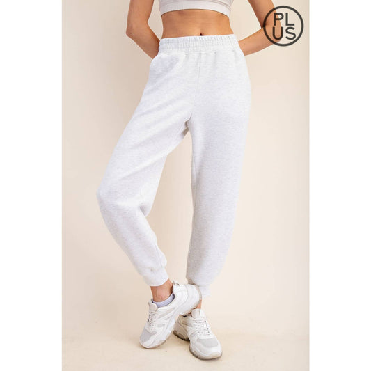 Plus Size Modal Scuba Full Length Jogger Pant